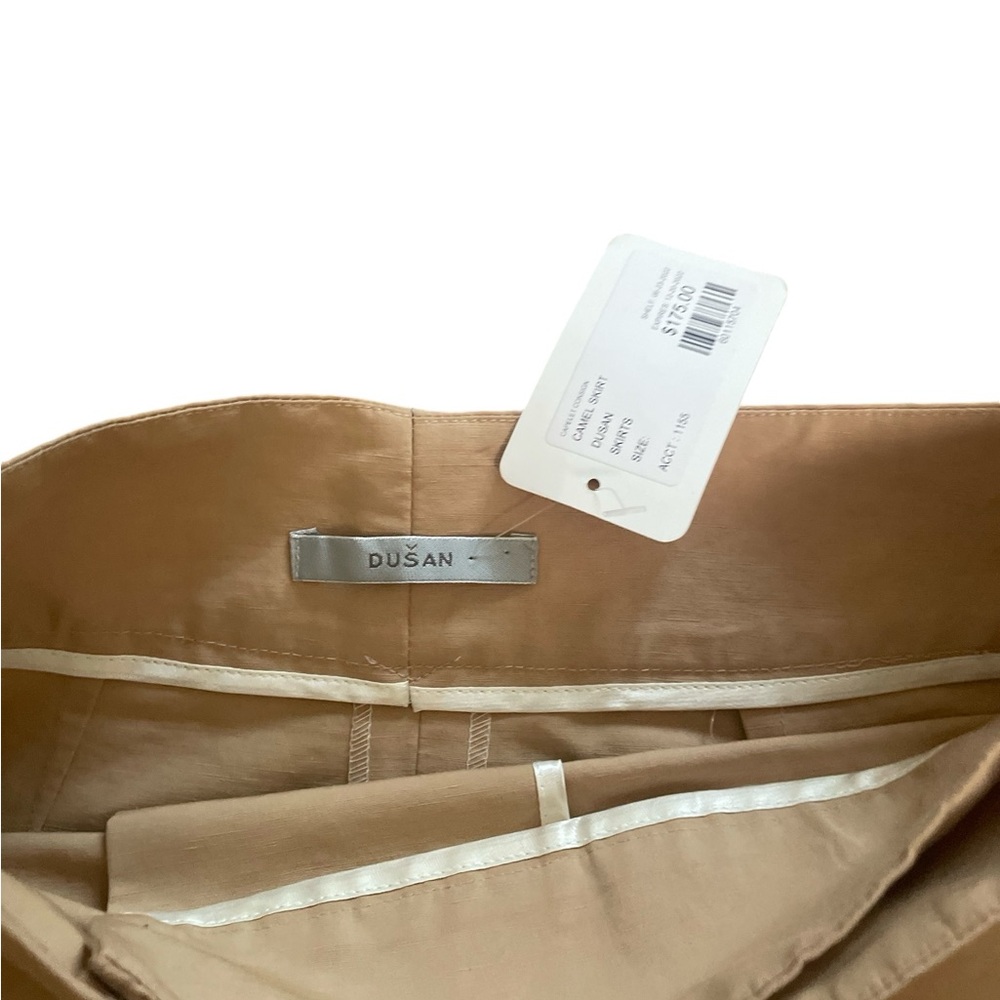 Dusan Khaki One Pocket Front Skirt S NWT - Picture 3 of 6